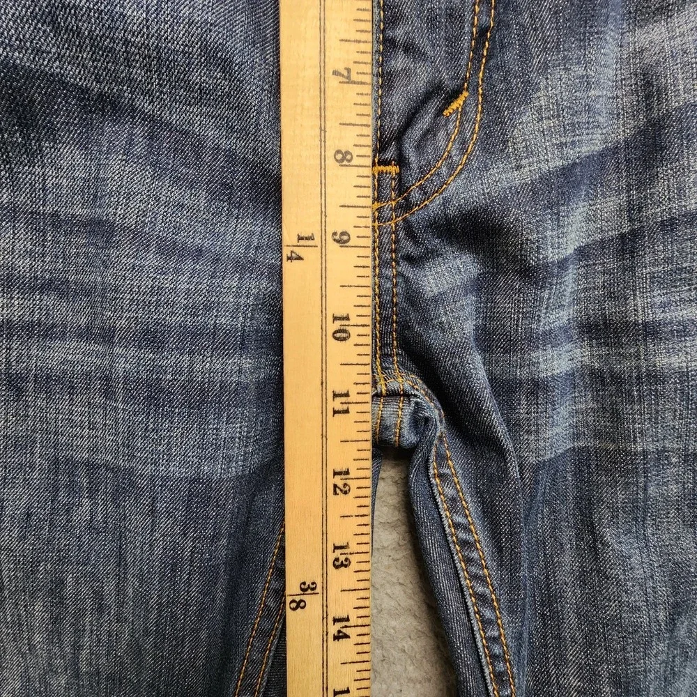 Levis 527 Bootcut Jeans Mens 36x36 (Fits as 36x33) Blue Whiskered Cowboy Western